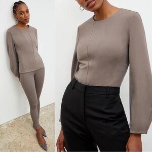 M.M. Lafleur The Rashida Ponte Structured Top Size Medium Pebble